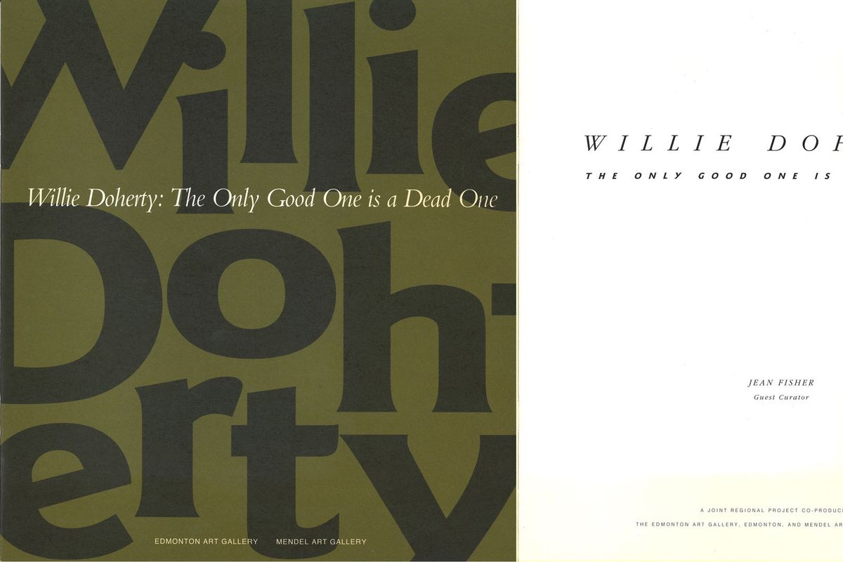 Willie Doherty, The Only Good One Is A Dead One, 1996