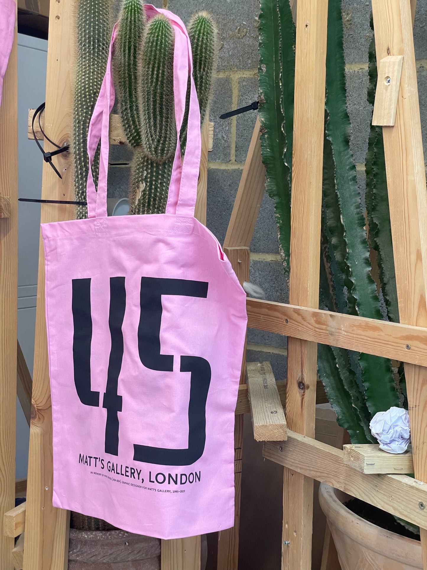 Matt's Gallery 45 Tote Bag (pink)