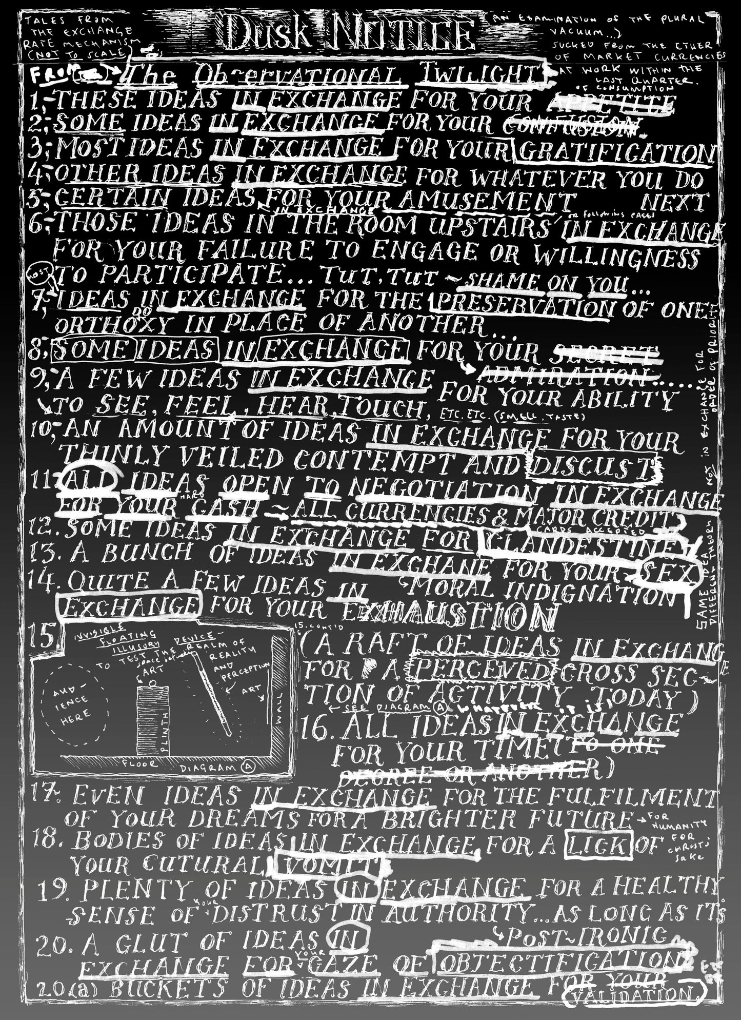 David Osbaldeston, Dusk Notice, 2008 (commissioned by the ICA, London for Nought to Sixty)