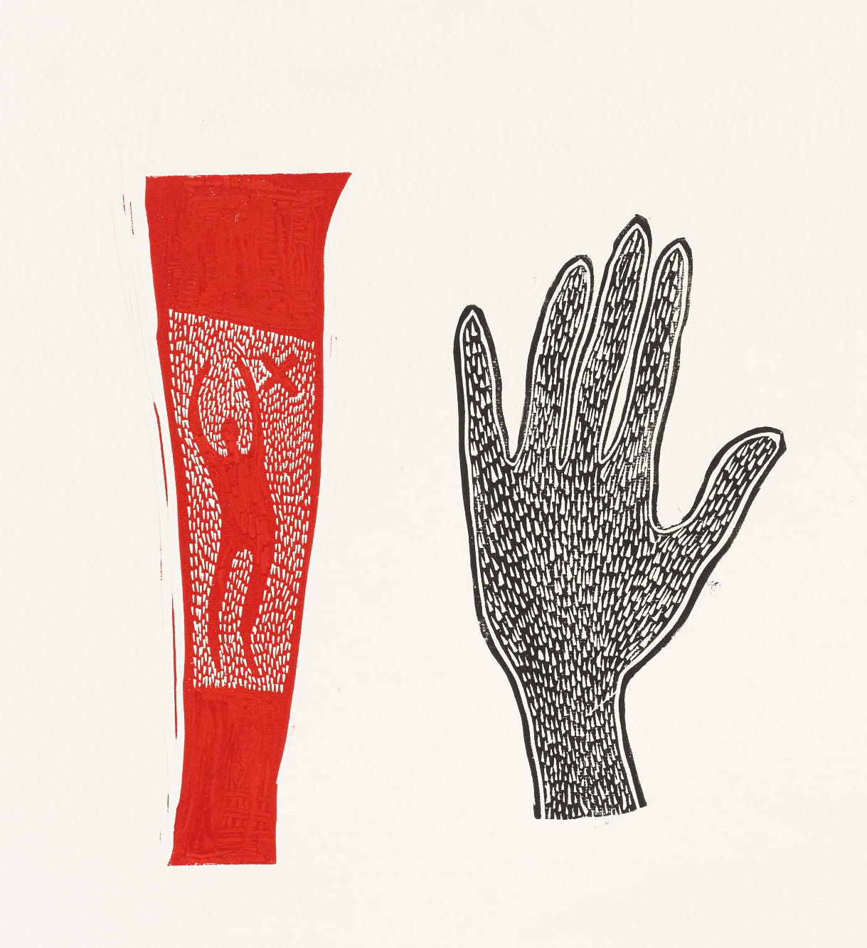 Ron Henocq, Red Leg Black Hand, 2019