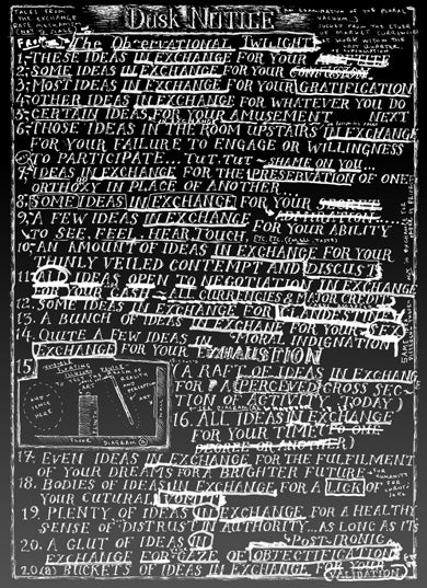 David Osbaldeston: Dusk Notice, 2008