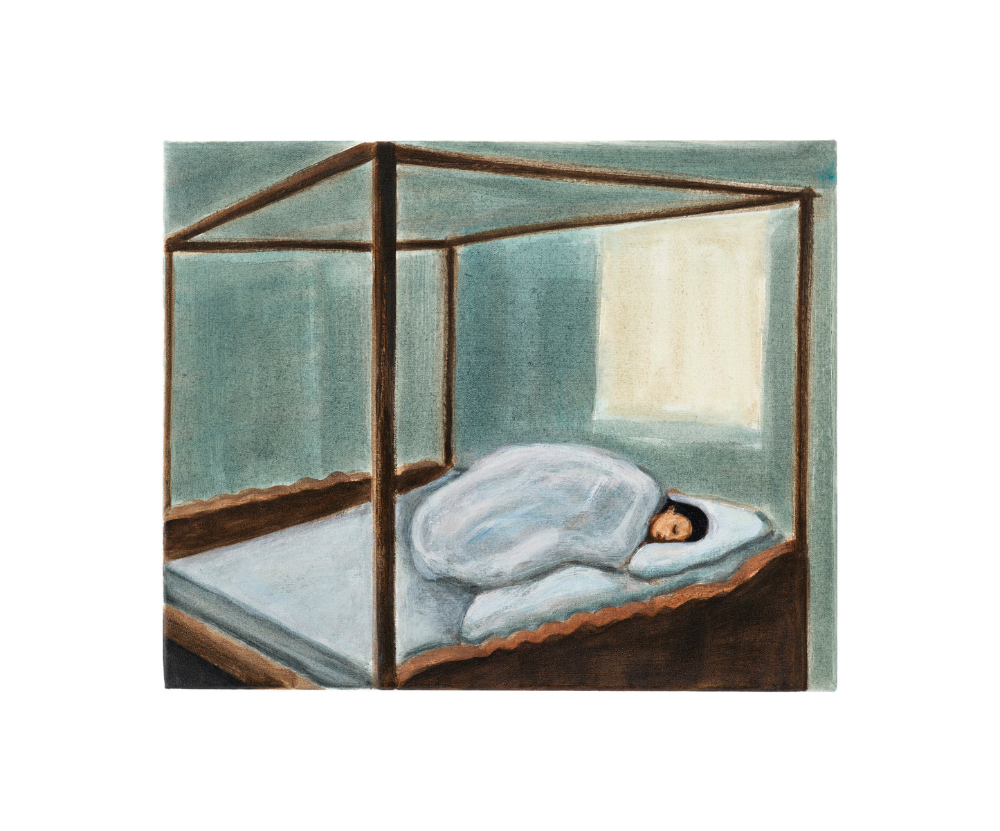 Matthew Krishanu, Four Poster Bed, 2022