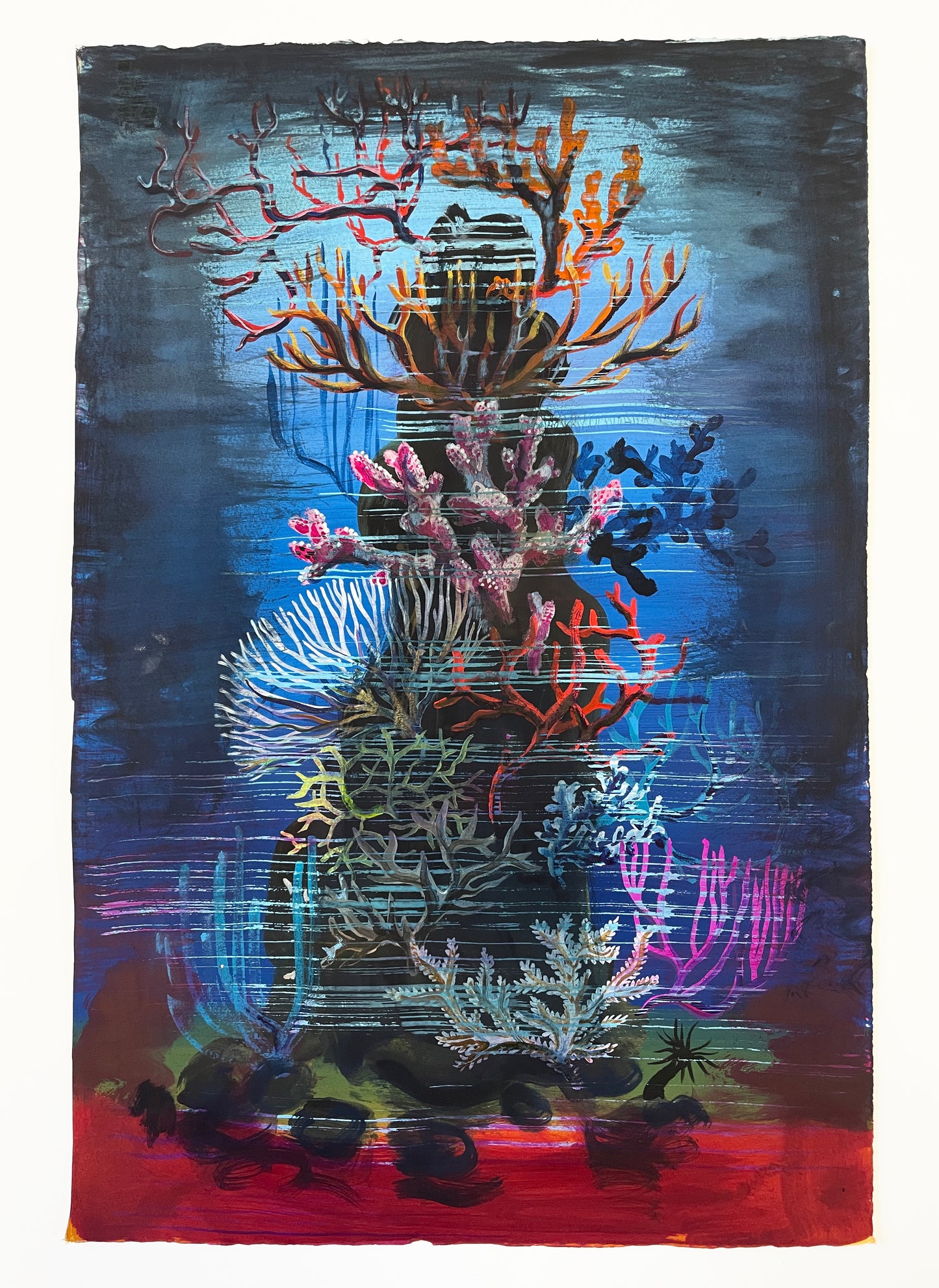 Nicola Bealing, Dead-man’s Fingers, Coral Rock / Red Ground, 2023