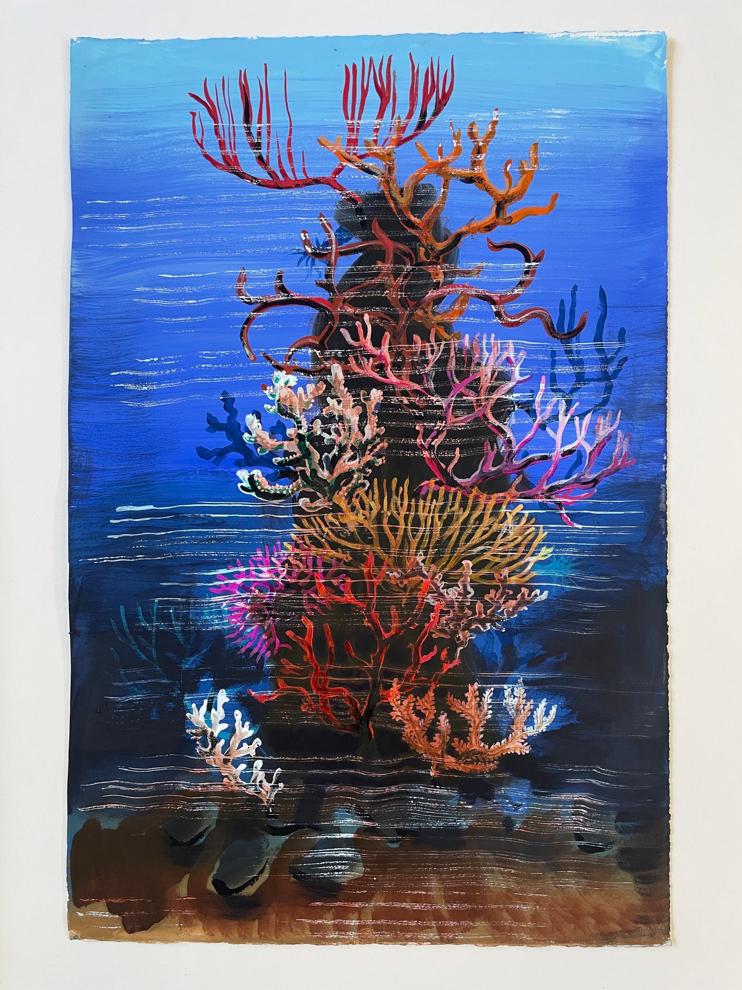 Nicola Bealing, Dead-man’s Fingers, Coral Rock / Ultramarine, 2023